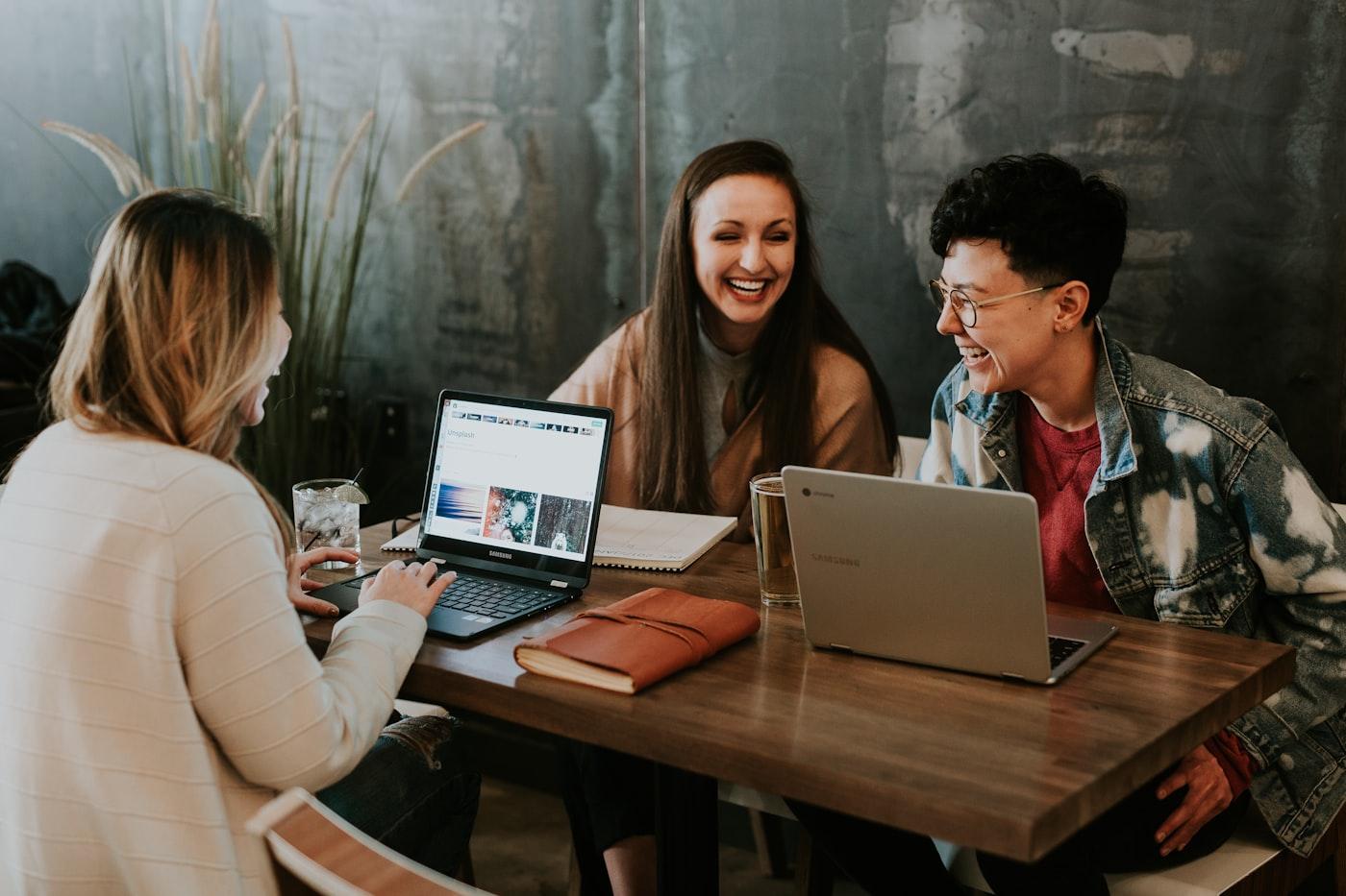 Mentor guiding a group of founders
